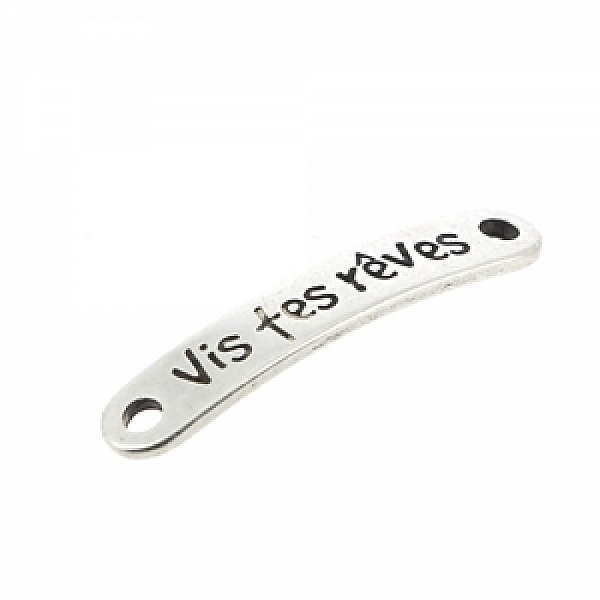 Connecteur 03 mm en Zamak N&deg;02 Argent