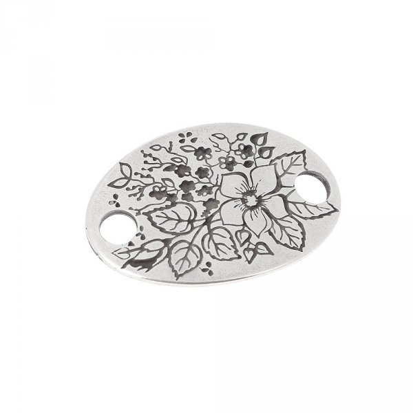 Connecteur 04 mm en Zamak N&deg;01 Argent