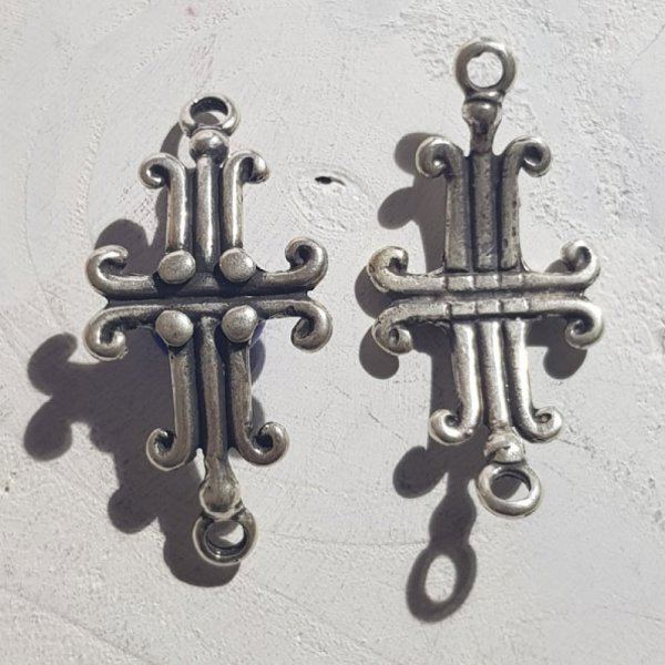 Connecteur 04 mm en Zamak N&deg;02 Argent