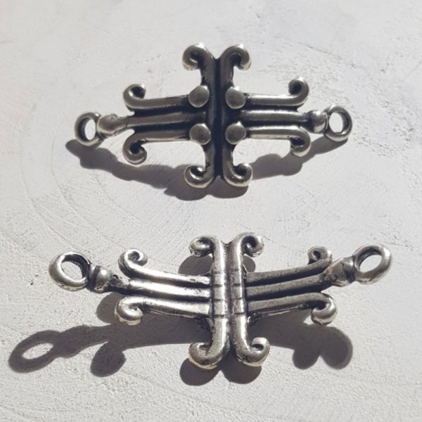 Connecteur 04 mm en Zamak N&deg;02 Argent