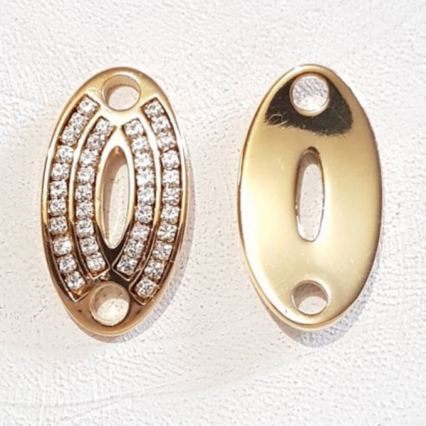 Connecteur 04 mm en Zamak N&deg;03 Dor&eacute;