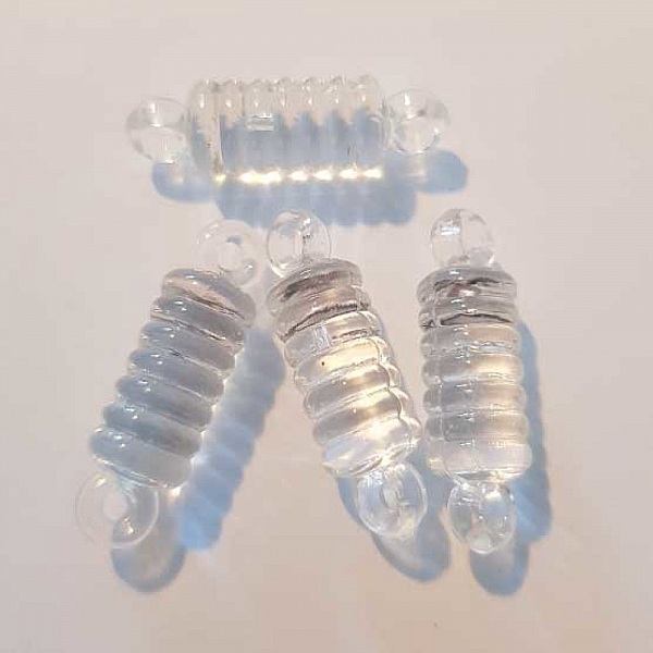 Connecteur Intercalaire ressort 34 x 10 mm Blanc Plastique