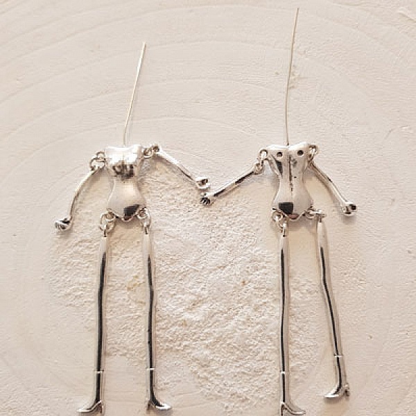 Corps de poup&eacute;e en m&eacute;tal couleur Argent 12.5 cm