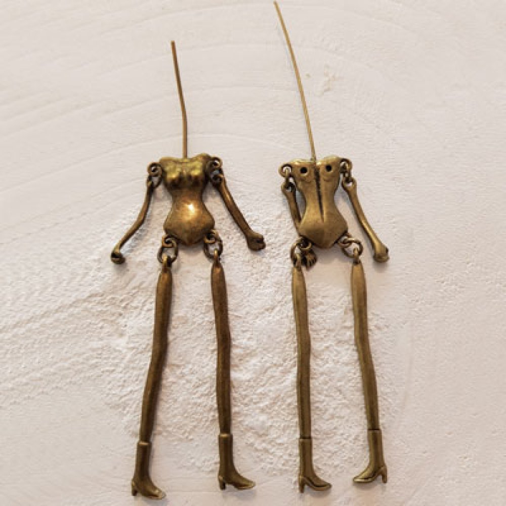 Corps de poupée en métal couleur Bronze 12.5 cm