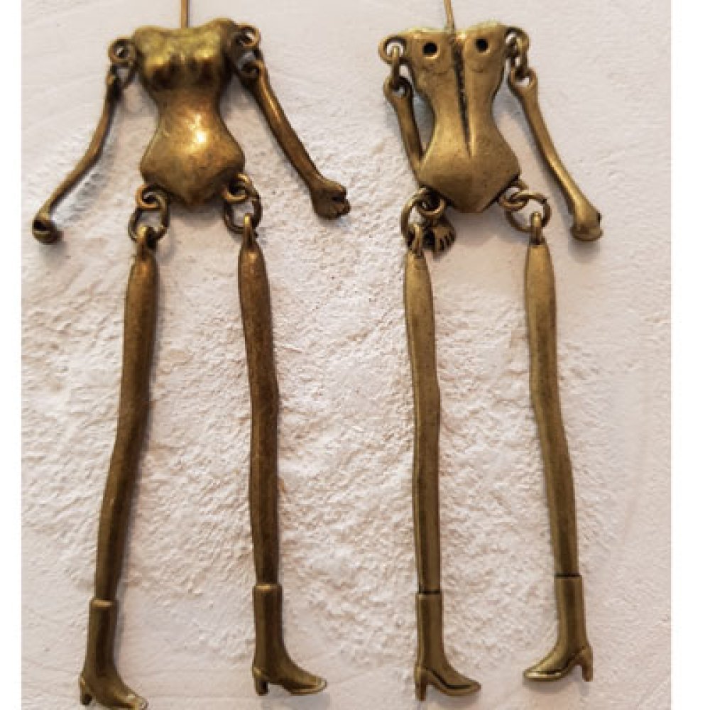 Corps de poupée en métal couleur Bronze 12.5 cm