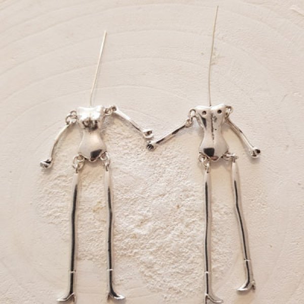 Corps de poup&eacute;e en m&eacute;tal couleur Argent 9 cm