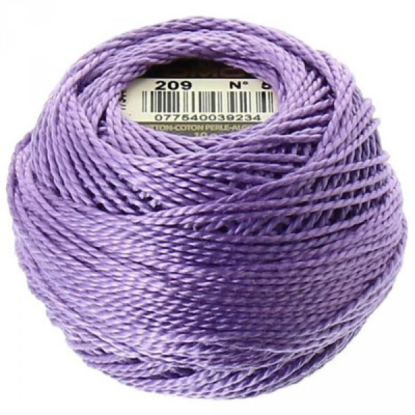 Coton perl&eacute; &agrave; broder, Lilas, en bobine, DMC N&deg; 5 - 10 g