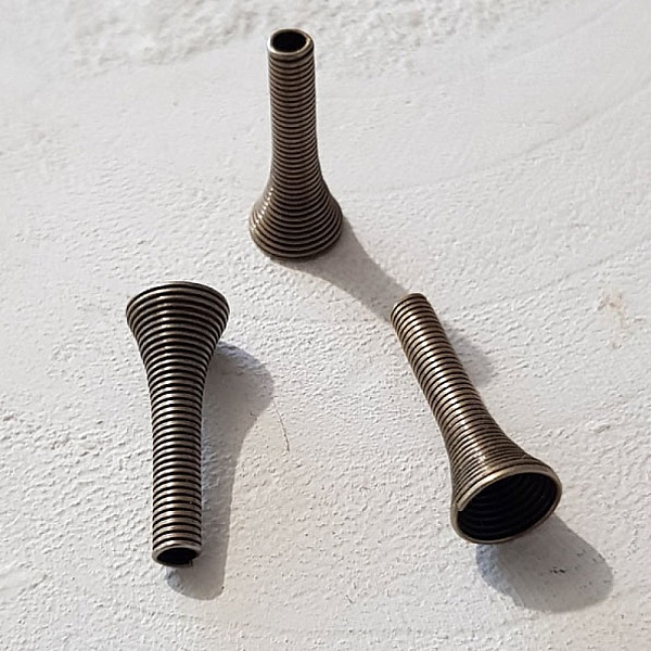 Coupelle C&ocirc;ne calotte Spirale N&deg;02 X 2 Pi&egrave;ces Cuivre.