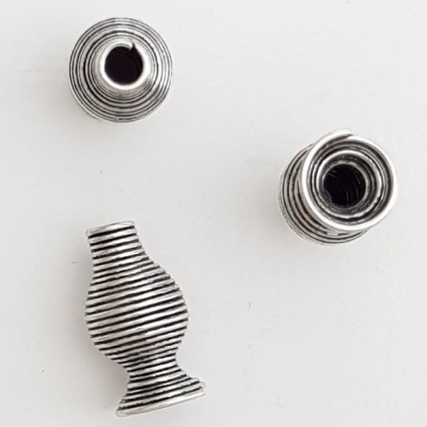 Coupelle C&ocirc;ne calotte Spirale N&deg;10 Argent Vieilli.