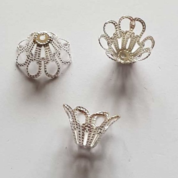 Coupelle calotte N&deg;33 Argent 14 x 9 mm