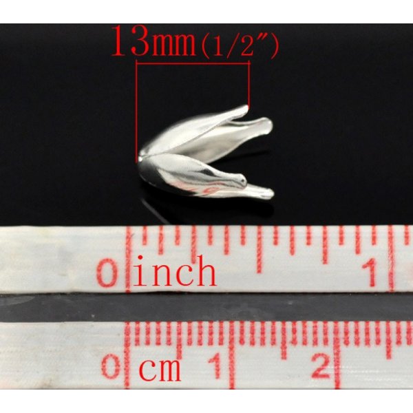 Coupelle en Alliage de Fer Fleur Argent&eacute; x 200