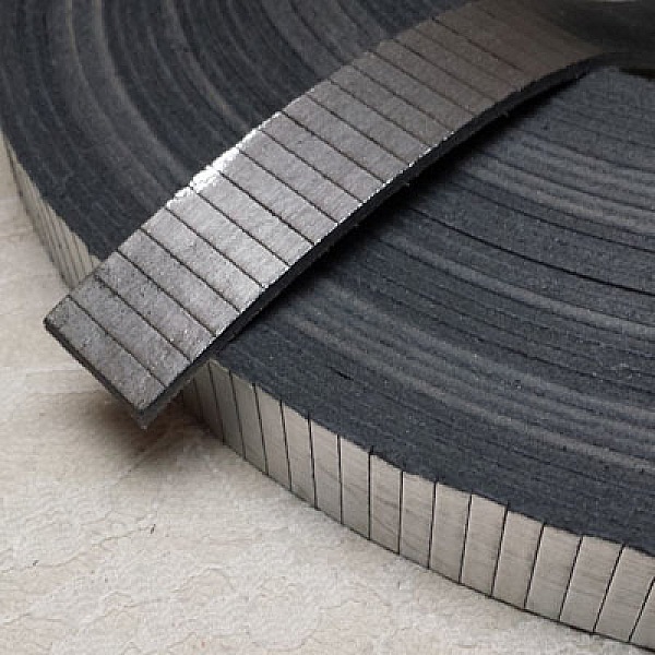 Cuir Rectangle Argent de 20 mm par 20 cm