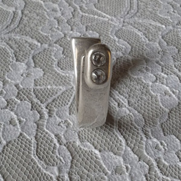 Demi Bracelet en Zamak 10 mm x 2.5 mm