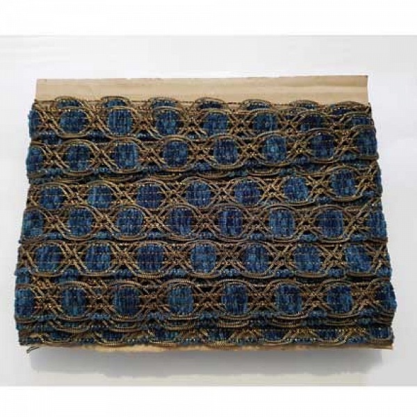 Dentelle Galon N&deg;02 Bleu 20 mm