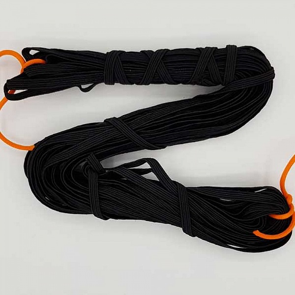 Elastique masque plat 5 mm noir n&deg;03 x 13 m&egrave;tres