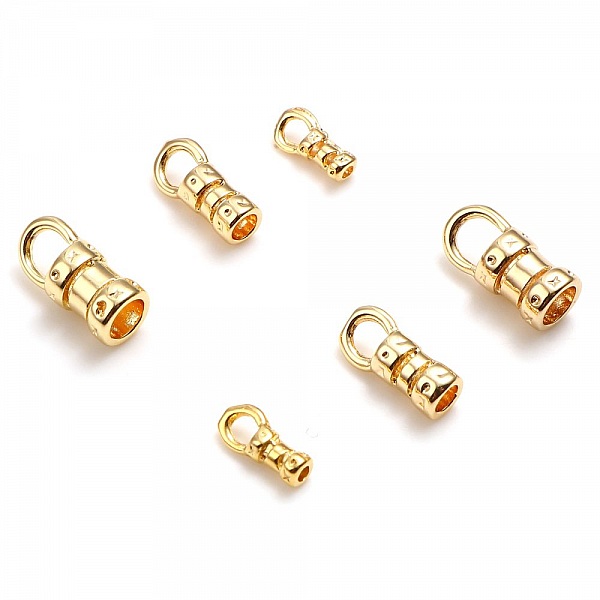Embout Pour Cordon 10 x 4 mm Plaqu&eacute; Or 18K