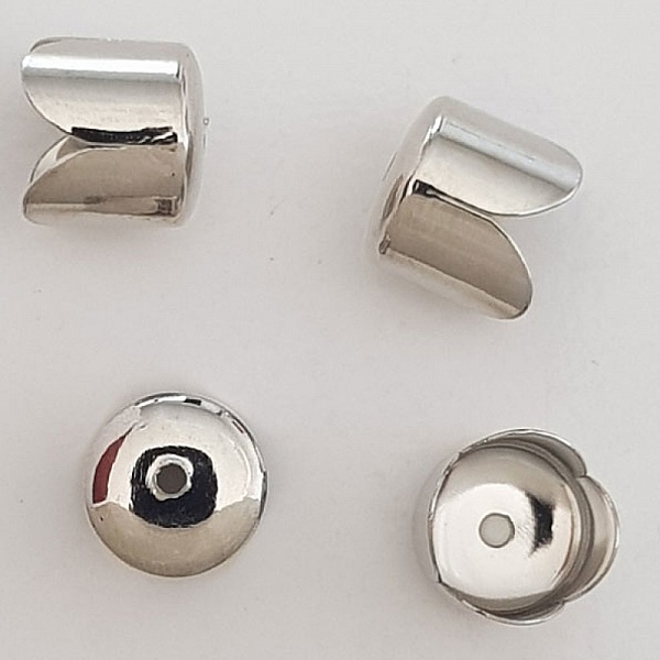 Embout calotte coupelle N&deg;06 Argent Vieilli