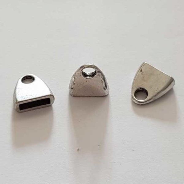 Embout &agrave; coller N&deg;08-1 Argent 13 x 13 mm