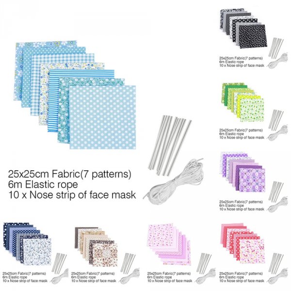 Ensemble de mat&eacute;riel de masque Noir