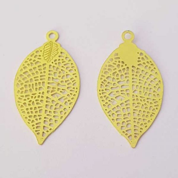 Estampe N&deg;13 Feuille 28 mm Jaune