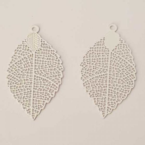 Estampe N&deg;14 Feuille 39 mm Blanc