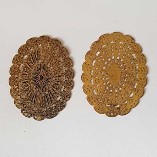 Estampe N&deg;24 Ovale 37 x 28 mm Dor&eacute;