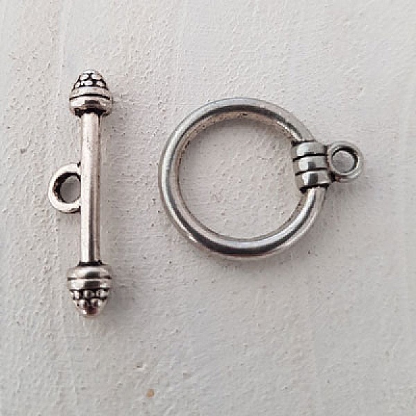 Fermoir Toggle Motif Rond Argent N&deg;21