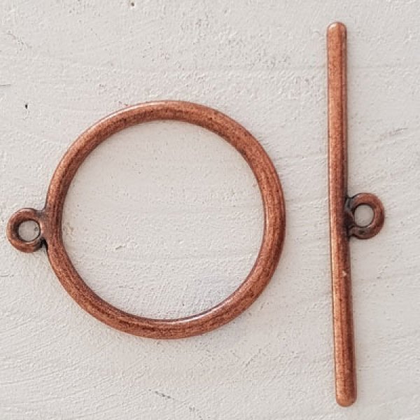 Fermoir Toggle Motif Rond Bronze N&deg;23