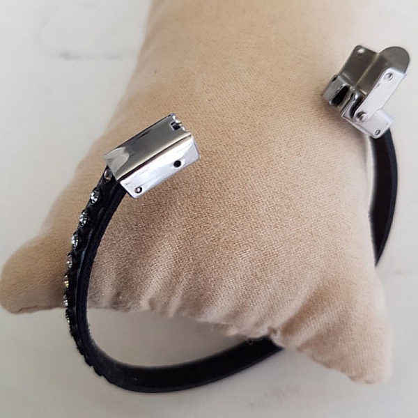 Fermoir clip griffe pour cuir 06 mm de large