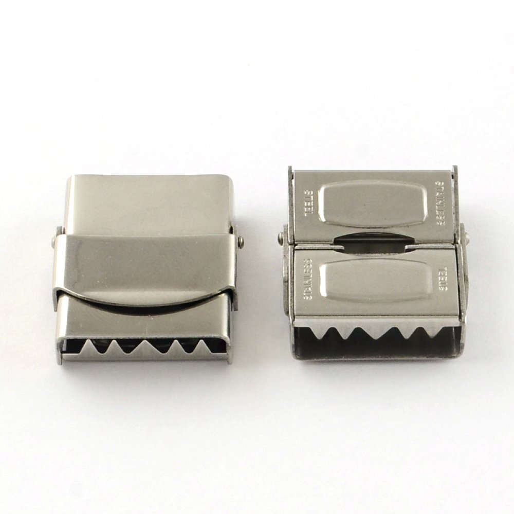Fermoir clip griffe pour cuir 20 mm de large