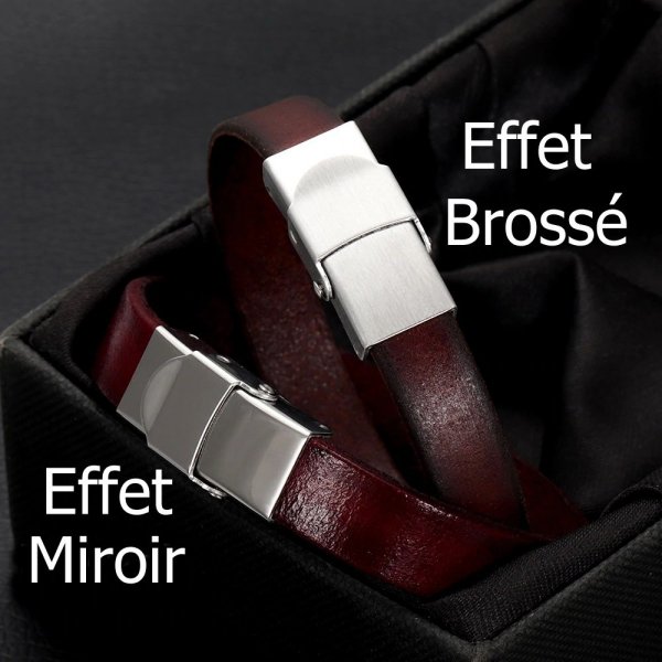 Fermoir clip griffe pour cuir 10 mm de large