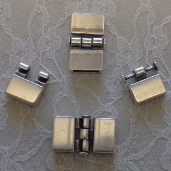 Fermoir crochet zamak pour cuir 13 mm