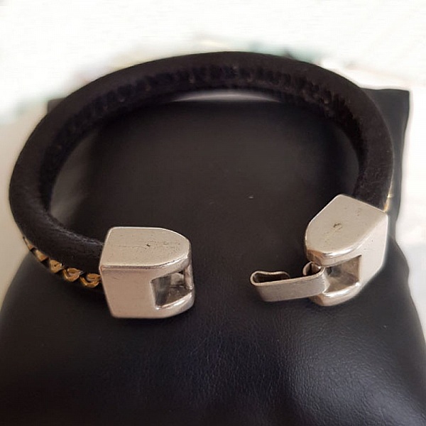 Fermoir crochet zamak pour cuir 10 mm R&eacute;galiz