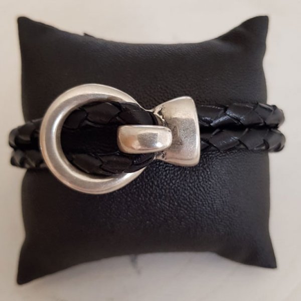 Fermoir crochet zamak pour cuir Rond 05 mm