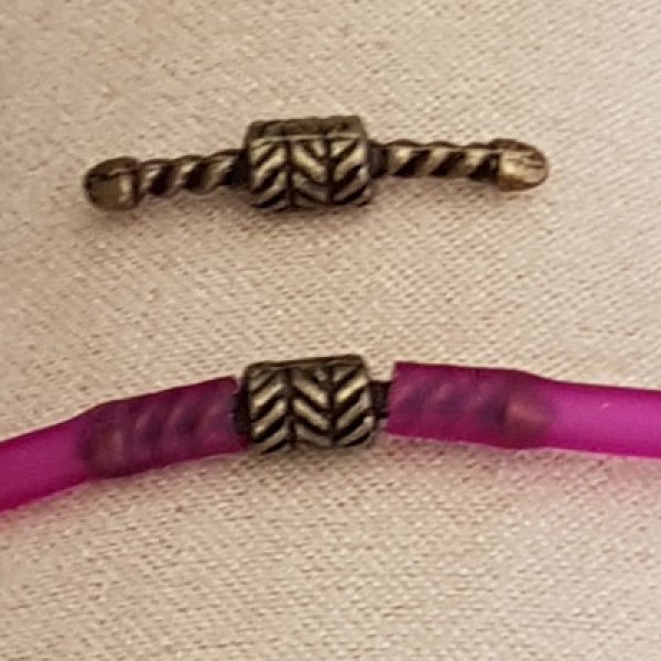 Fermoir pour cordon Pvc Creux 3 mm