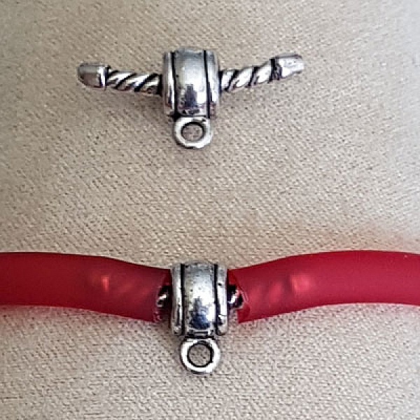 Fermoir pour cordon Pvc Creux 5 mm