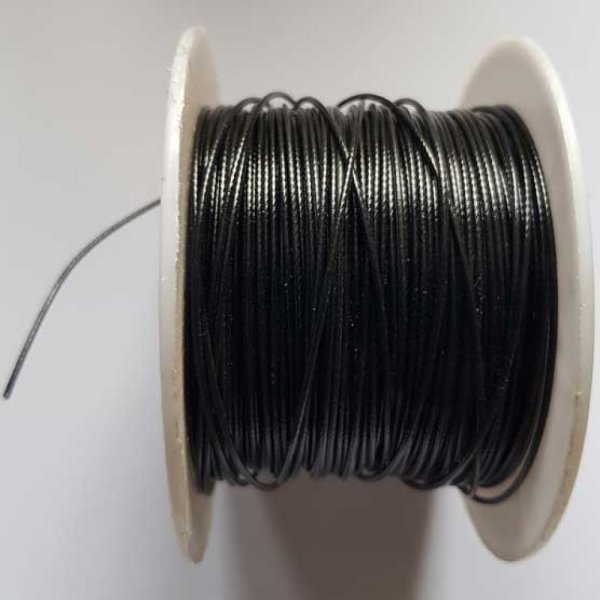 Fil C&acirc;bl&eacute; Noir Diam&egrave;tre 1 mm