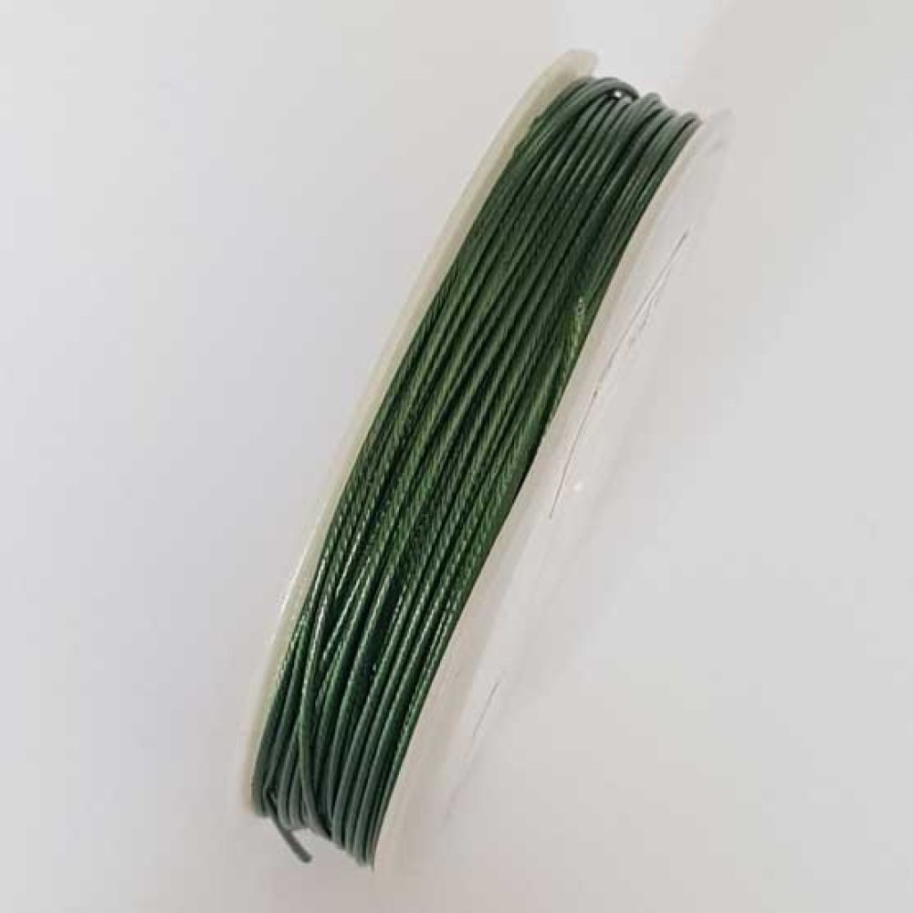 Fil Câblé Vert Diamètre 1 mm x 1 mètre