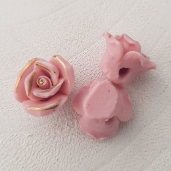 Fleur Fa&iuml;ence 15 mm N&deg;01-07