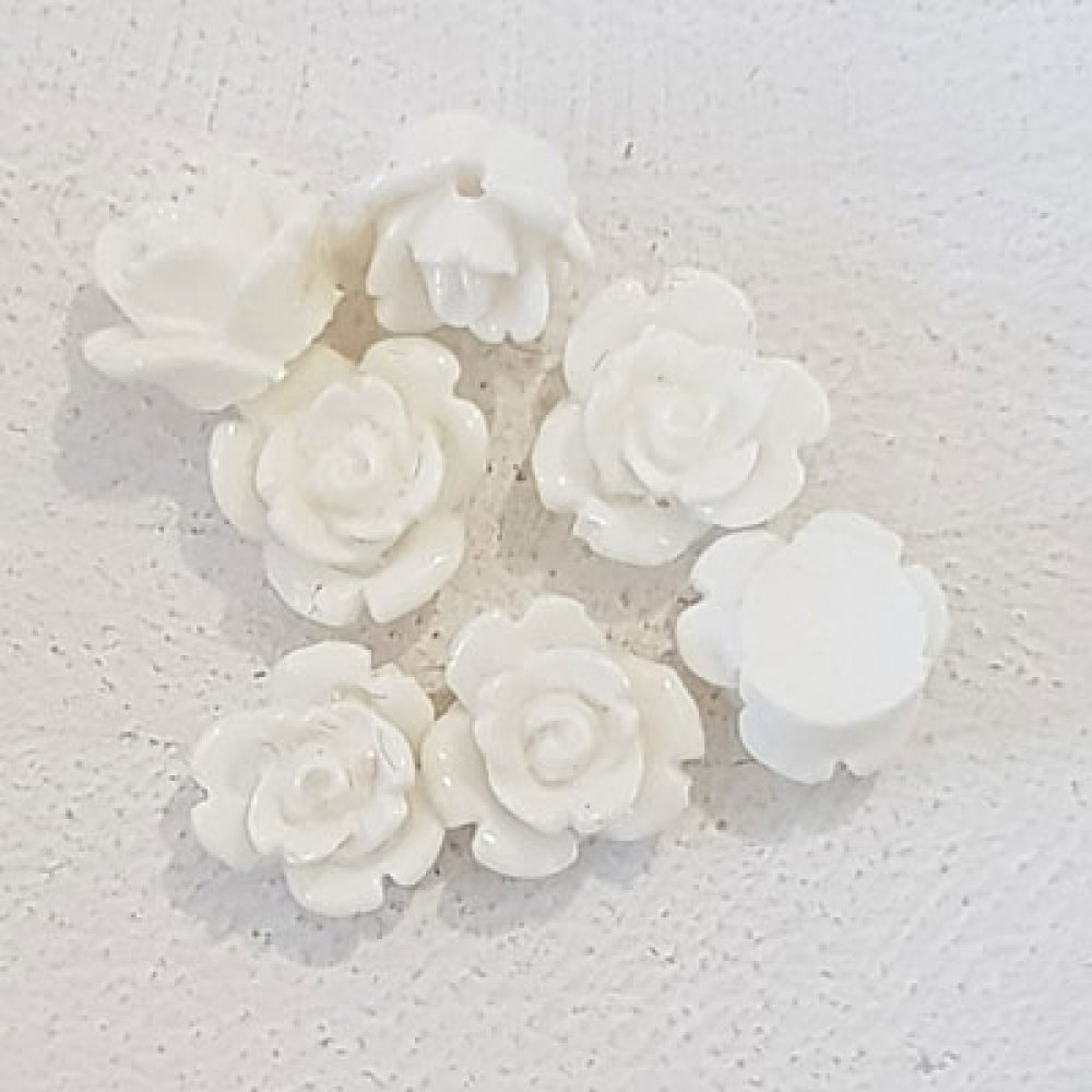 Fleur Synthétique 09 mm N°01-03 Blanc