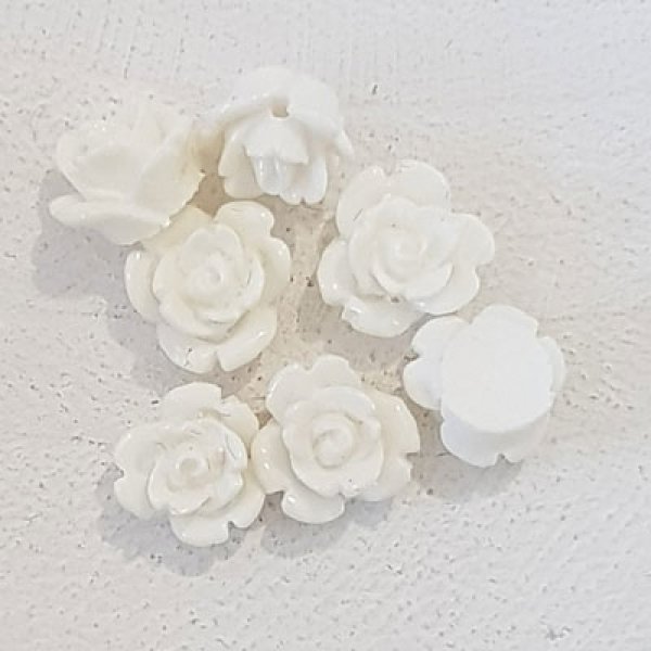 Fleur Synth&eacute;tique 09 mm N&deg;01-03 Blanc