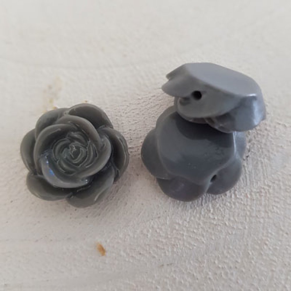 Fleur Synthétique 17 mm N°04-06 Gris foncé