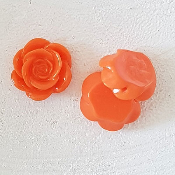 Fleur Synth&eacute;tique 17 mm N&deg;04-13 Orange