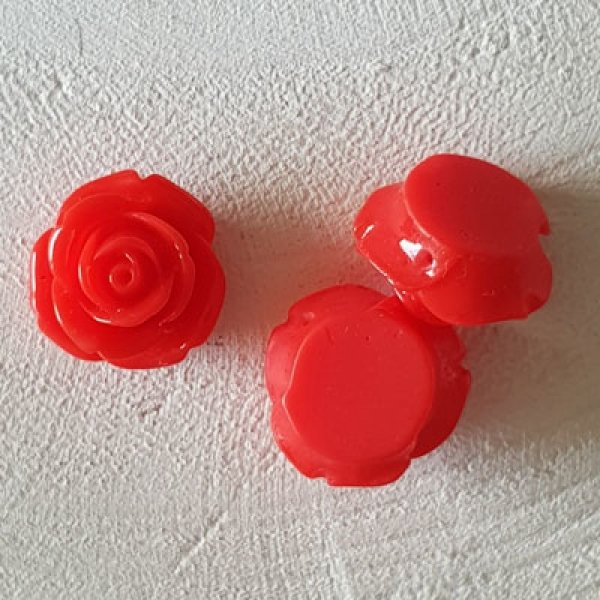 Fleur Synth&eacute;tique 20 mm N&deg;01-11 Rouge