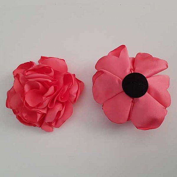 Fleur Tissus Uni 6 p&eacute;tales N&deg;01-04