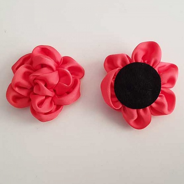 Fleur Tissus Uni 7/8 p&eacute;tales N&deg;02-02