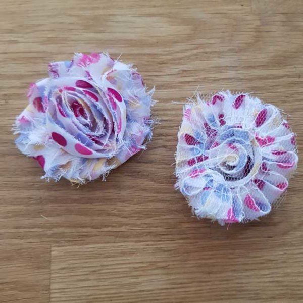 Fleur Tissus effiloch&eacute;e Fantaisie N&deg;03