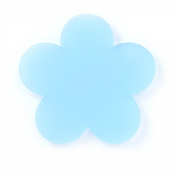 Fleur pvc 26 mm Aquamarine Opaline