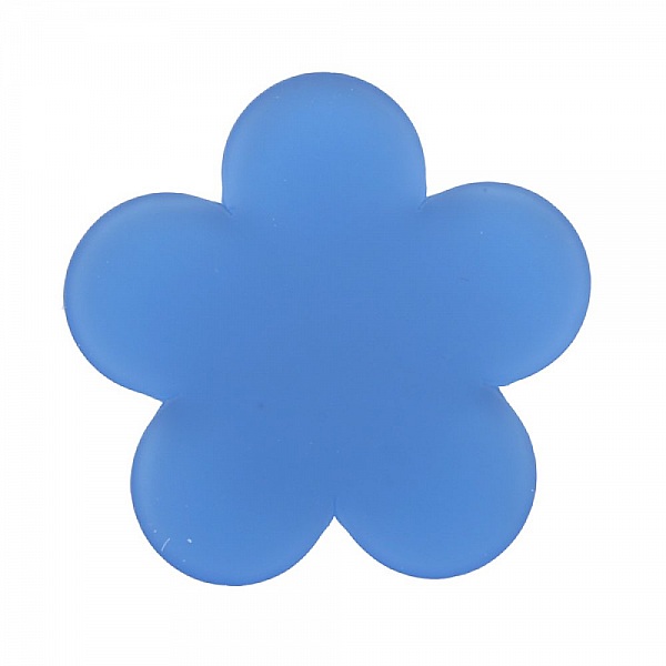Fleur pvc 26 mm Turquoise Opaline