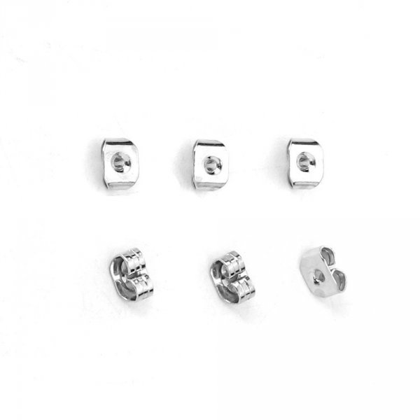 Lot de 200 embouts N&deg;04 (soit 100 paires) poussoir pour boucle d'oreille.